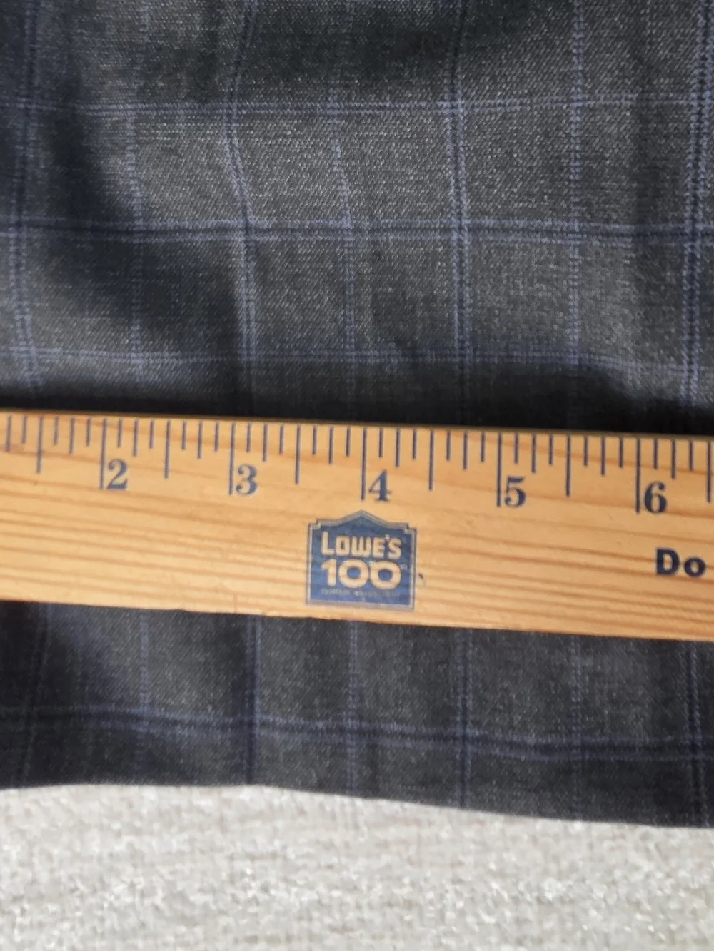 Ralph Lauren Slim Fit Dress Pants 42x30 Gray Windowpane Stretch Flat Front